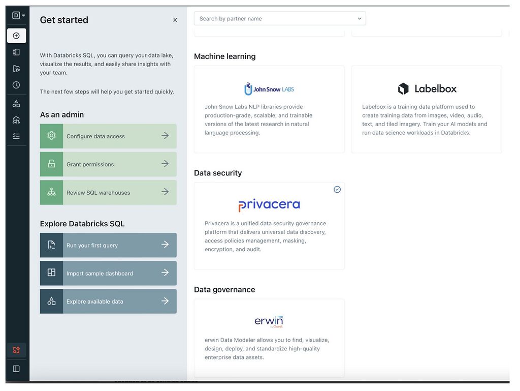 How to search for Privacera in Databricks Partner Connect
