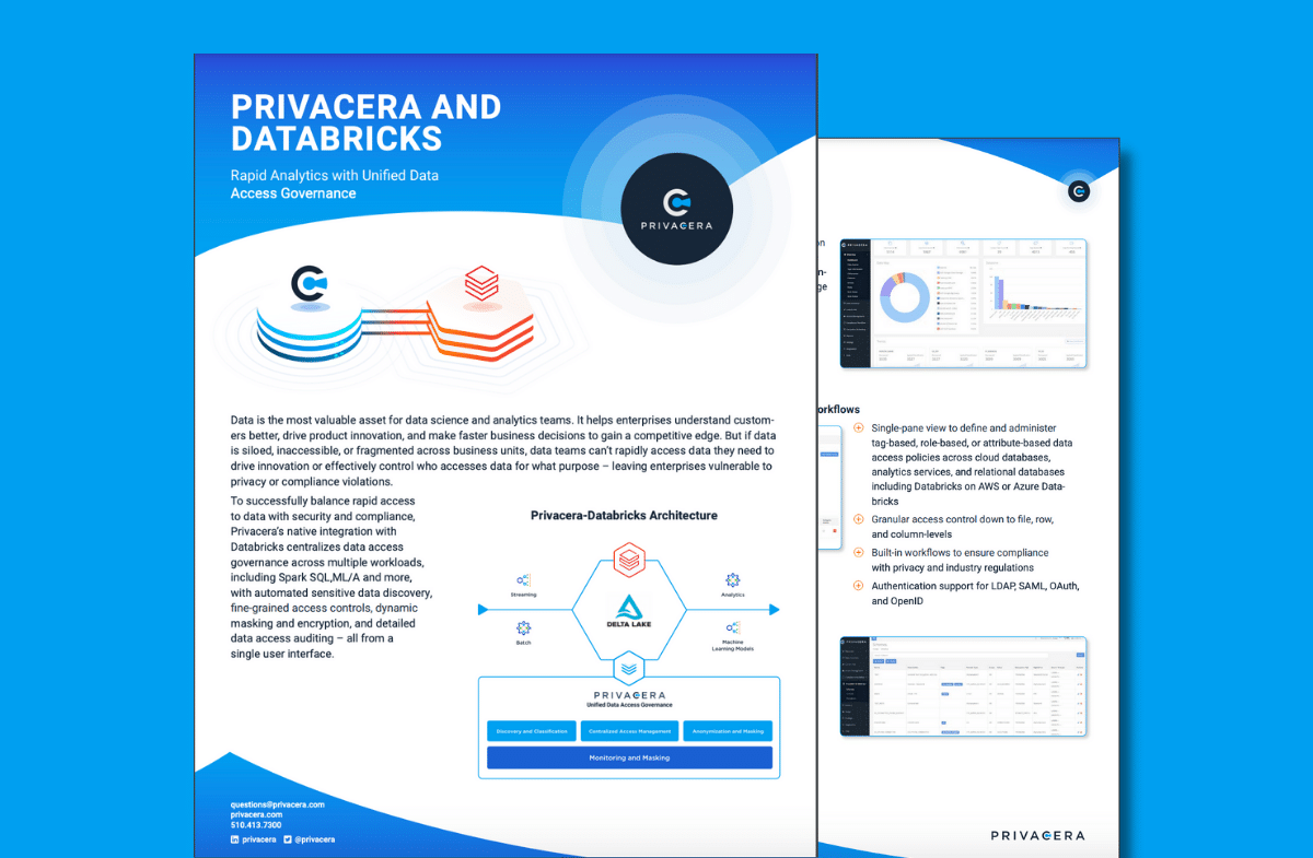 Privacera and Databricks Datasheet