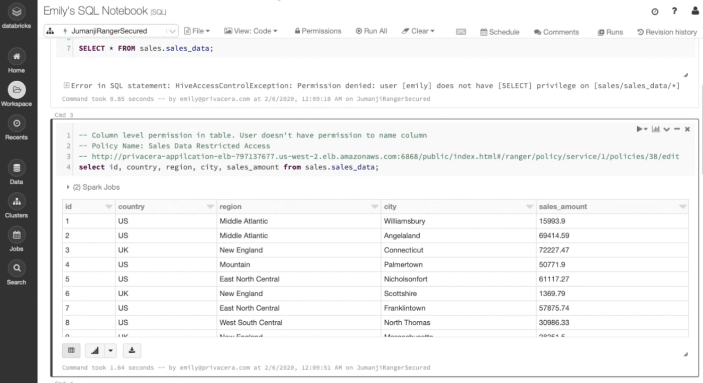 Fine-Grained Access Control in Databricks - Privacera
