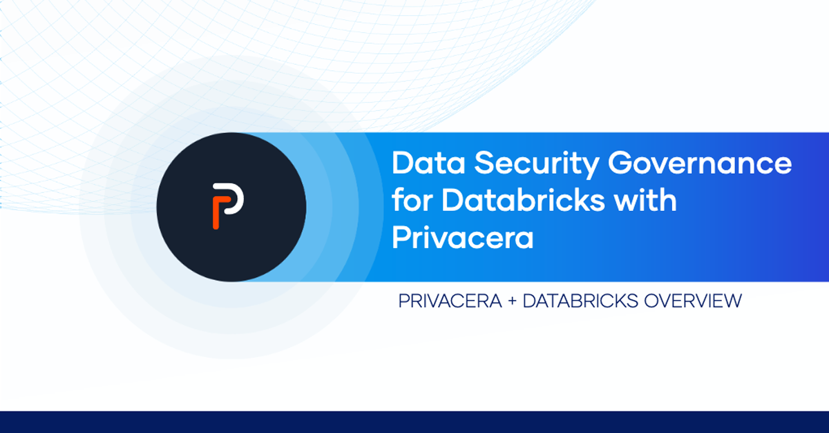 Data Security Governance with Databricks for Privacera